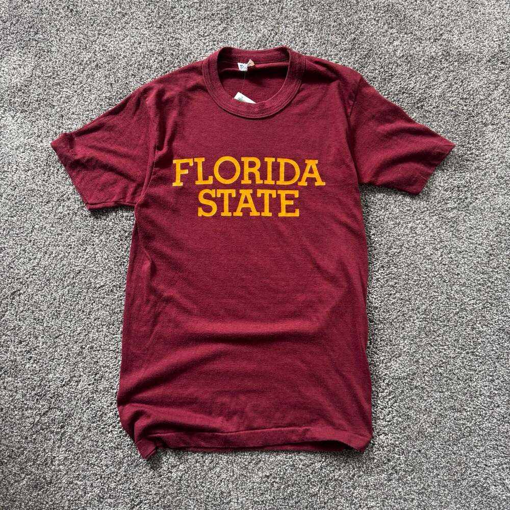 Vintage 80s 90s Signal Florida State University FSU 50/50 T-Shirt USA Made Men’s